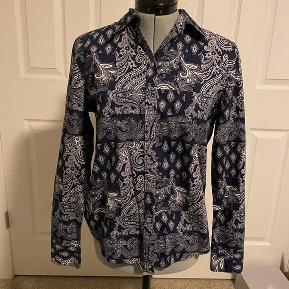 Tops - Printed Button Down